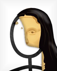 Mona Lisa Stick Figure