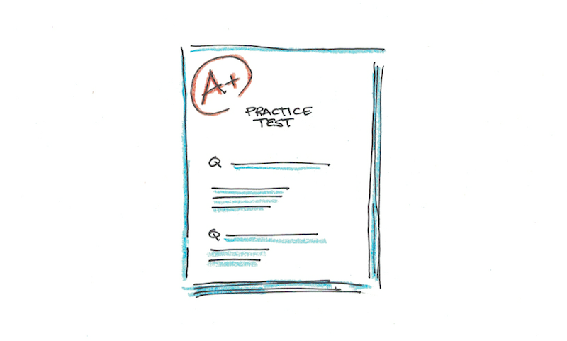 Do practice tests until you ace them